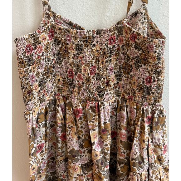 Madewell Tucker Tie Strap Floral Smocked Lucie Mini Dress – Size Medium - Picture 7 of 14